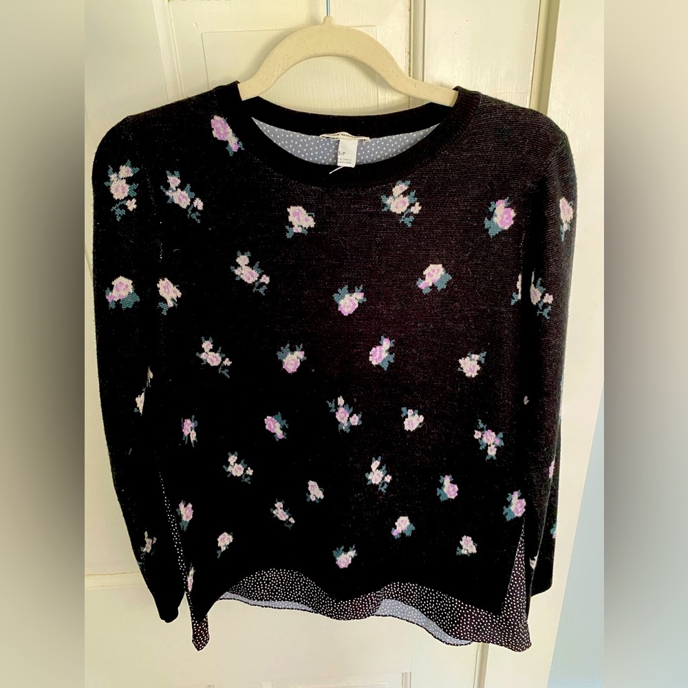 Club Monaco Wool and Silky Layered Top